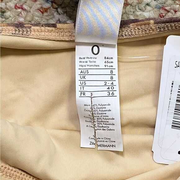 Zimmermann Ruched leopard-print halterneck swimsuit size 0/us size 4 - Picture 5 of 7